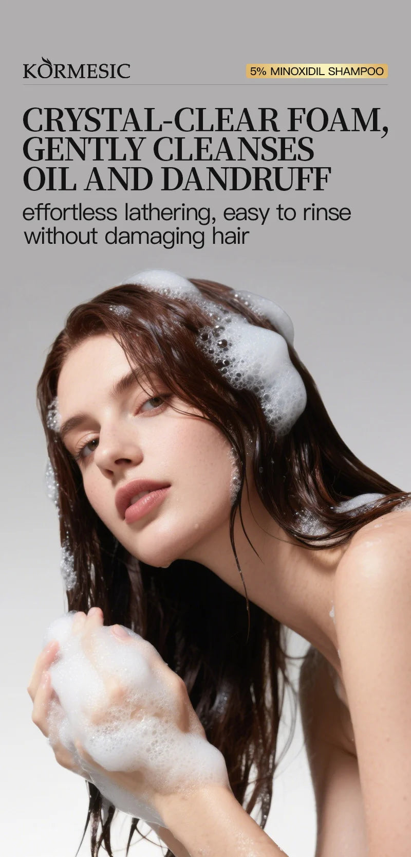 KORMESIC 5% Minoxidil with Biotin Shampoo 300ml