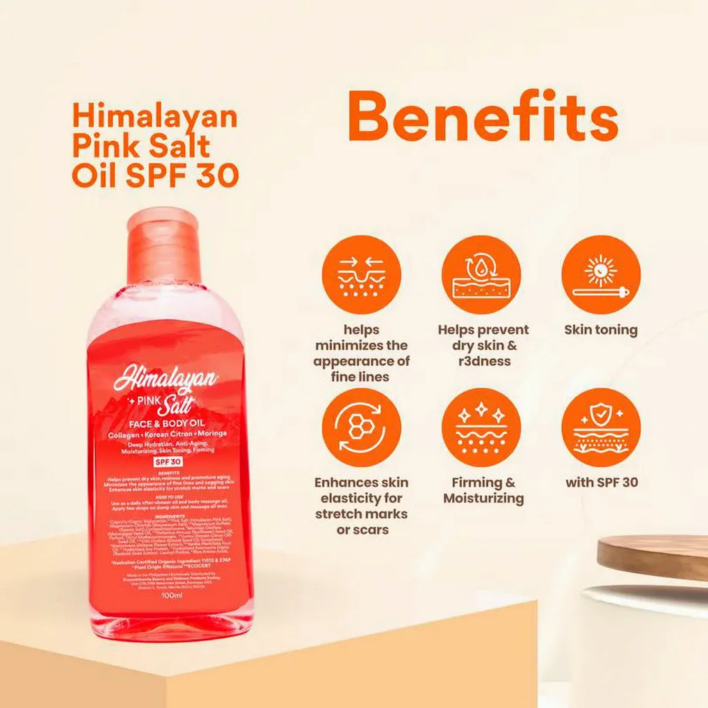 Bonita Himalayan Pink Salt Face & Body Oil SPF 30