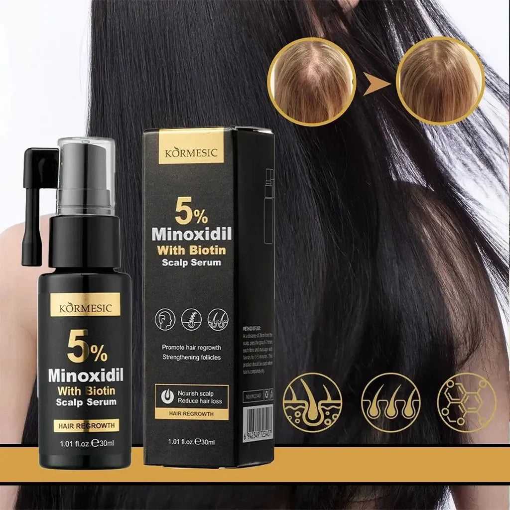 KORMESIC 5% Minoxidil with Biotin Scalp Serum 30ml