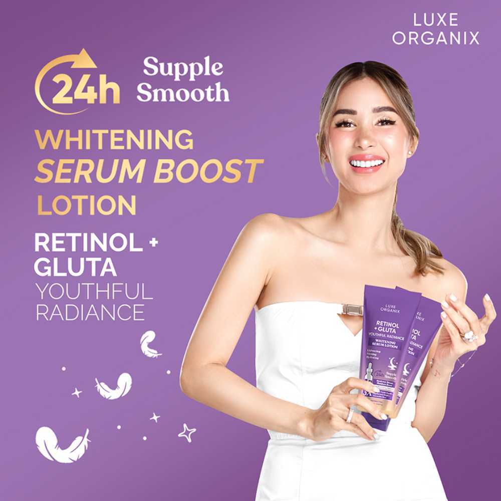 Luxe Organix Retinol + Gluta Whitening Serum Lotion 350ml